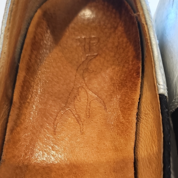 Elk Two-Tone Leopard-Spot Slip-On Flats in Black and Tan Size 9.5 WOMEN'S EU 40 - Picture 3 of 8